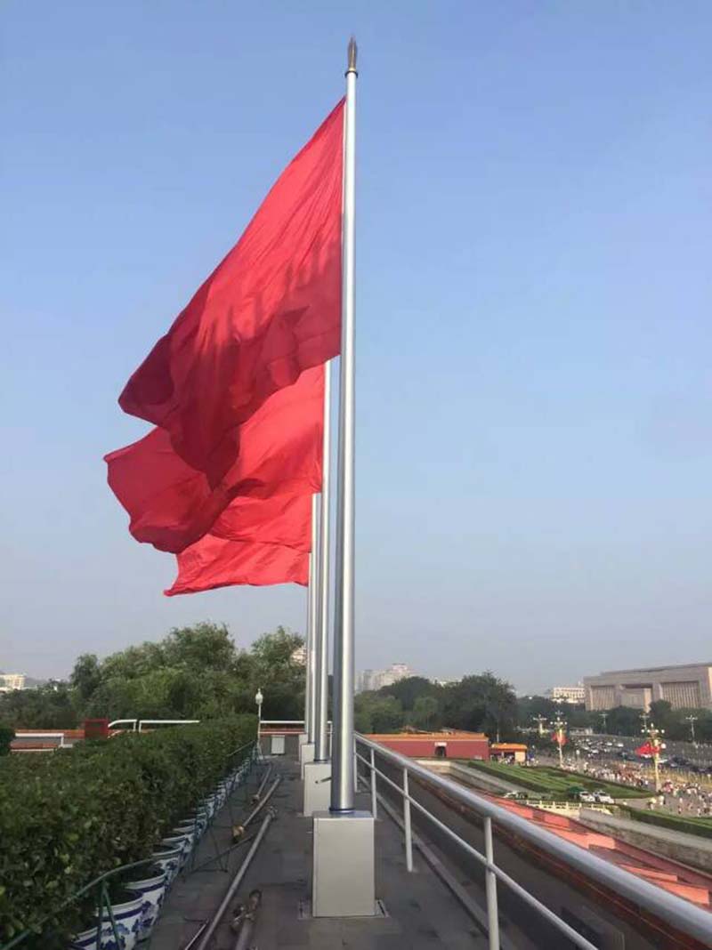 整體旋轉旗桿案例