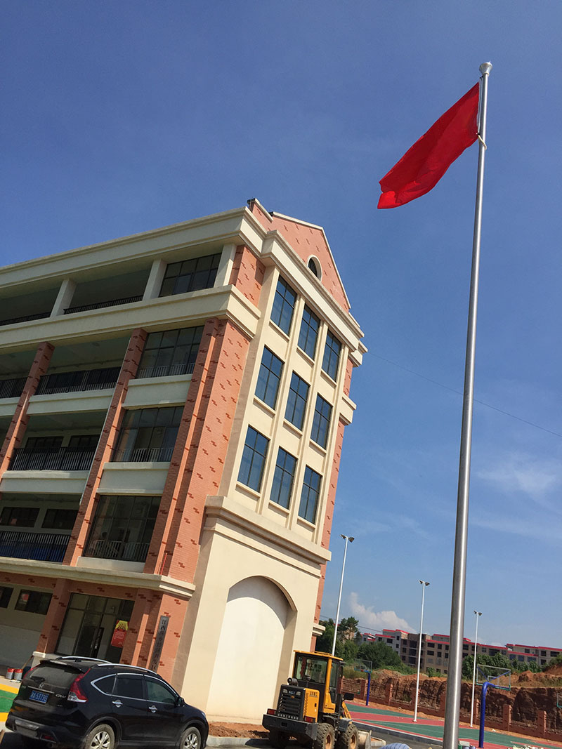 講話，國歌同步旗桿10